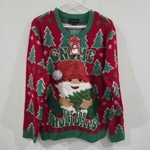 Blizzard Bay Mens Ugly Christmas Sweater Size Medium Gnome‎ Party Holiday